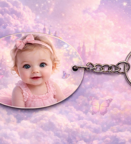 Sublimation Oval Key Chain