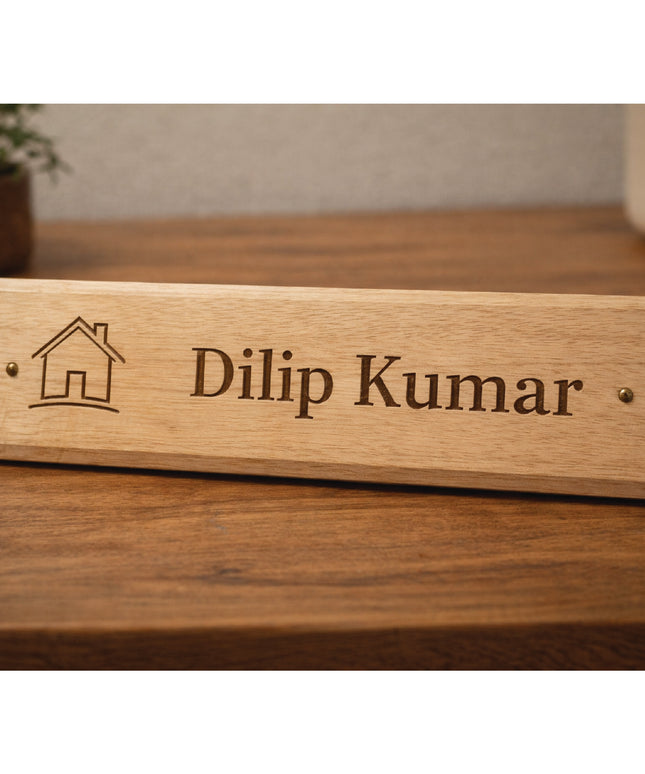 Wooden Name Plate