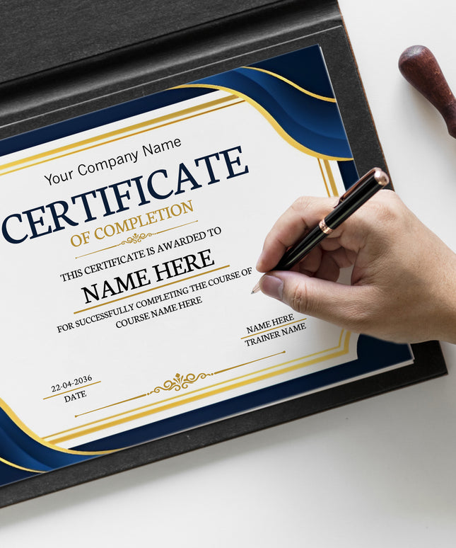 A4 Customised Certificates