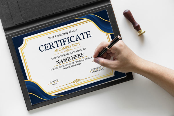 A4 Customised Certificates
