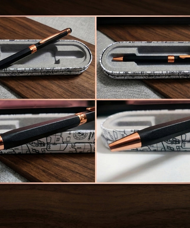 Submarine Soft Touch Copper Trim Ball Pen