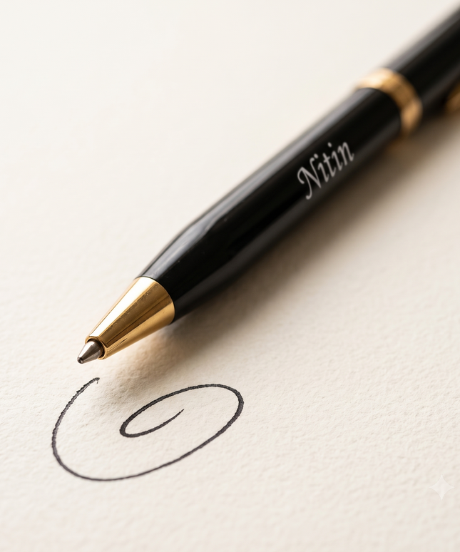 Submarine Engraved Dance Ball Pen