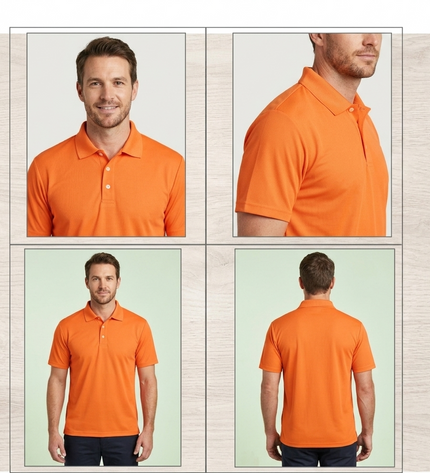 Polo Dry-fit Tshirt -Orange