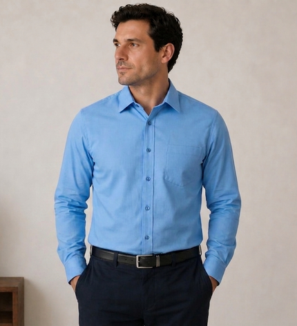 LA Mode Shirt-Sky blue