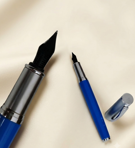 Submarine Engraved Blue  Fountain Pen