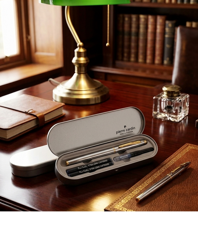 Pierre Cardin Kriss White Gold Fountain Pen