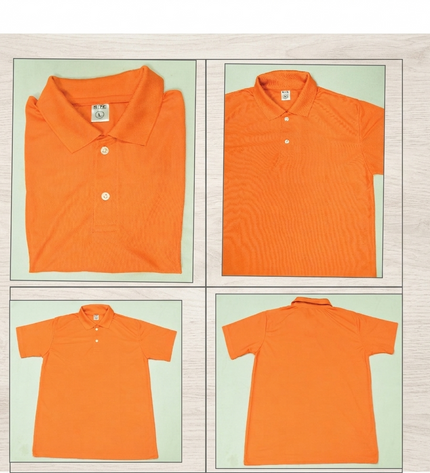 Polo Dry-fit Tshirt -Orange