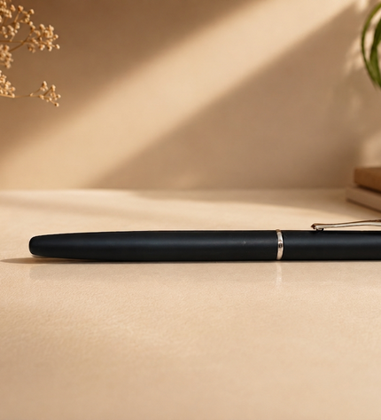 Submarine Engraved Black Fountain Pen-916