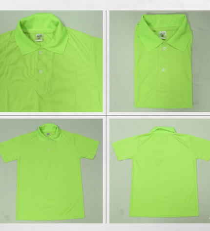 Polo Dry-fit Tshirt- Neon Green