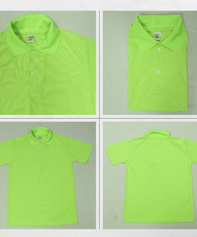Polo Dry-fit Tshirt- Neon Green