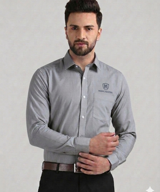 US Polo Assn. Formal Shirt- Grey