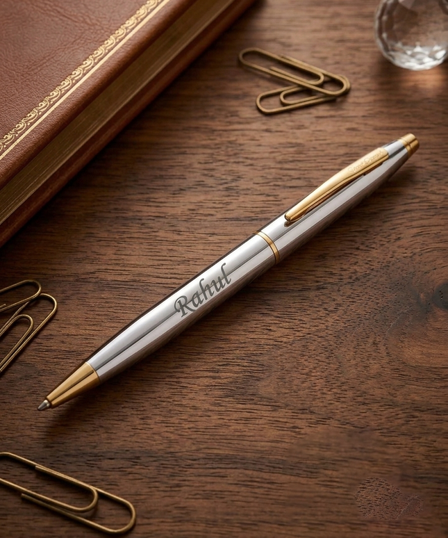 Pierre Cardin Kriss White Gold Fountain Pen