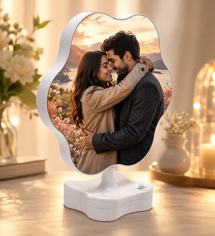 Magic Mirror Photo Frame - Flower