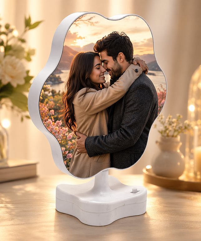 Magic Mirror Photo Frame - Flower