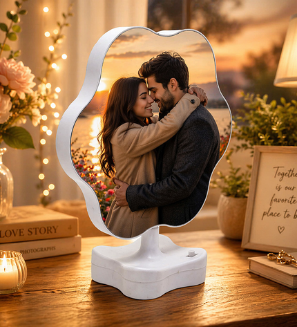 Magic Mirror Photo Frame - Flower