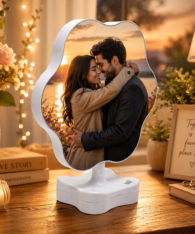 Magic Mirror Photo Frame - Flower