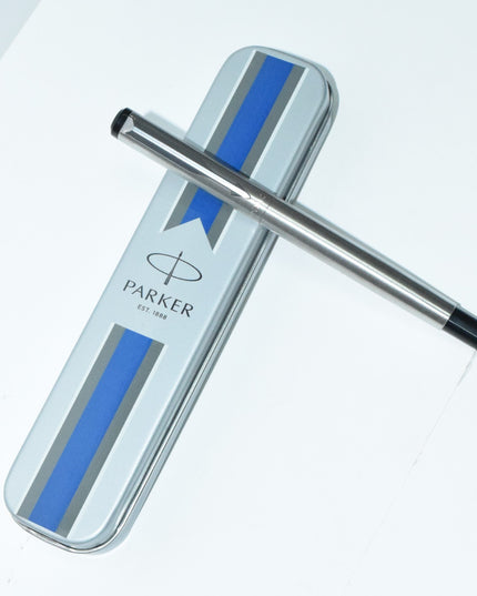 Parker Vector Matte Black Fountain Pen With Chrome Trim-Fine
