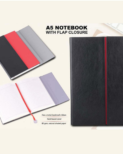 A5 Premium Notebook-(With Flap Closure)