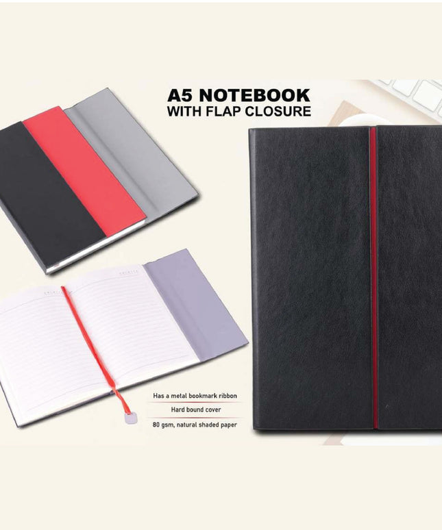A5 Premium Notebook-(With Flap Closure)