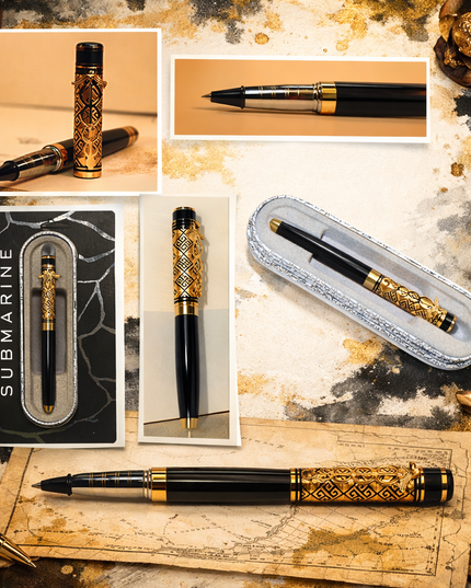 Submarine Doctor Golden Clip-Roller Pen