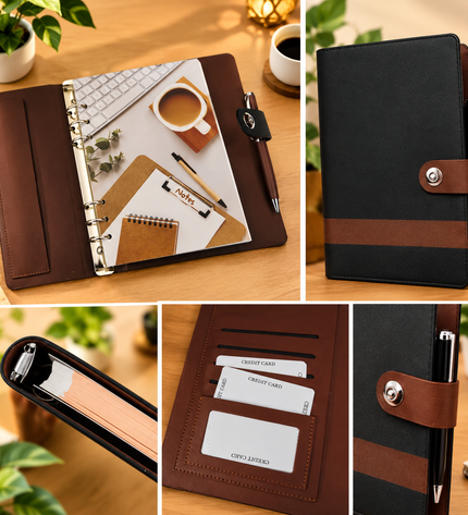 Executive Black Texture Magnetic Dairy B0920R
