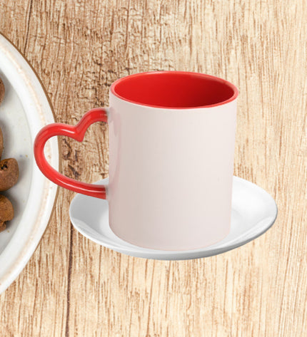 Red Heart DuoTone Photo Mug