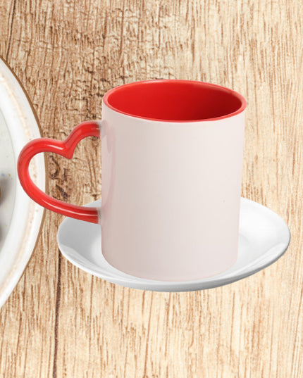 Red Heart DuoTone Photo Mug