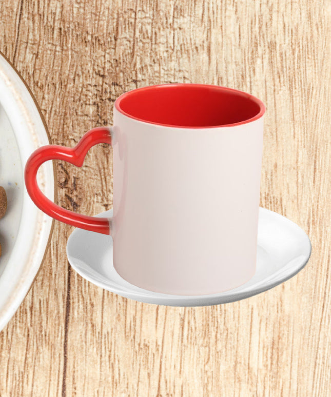 Red Heart DuoTone Photo Mug