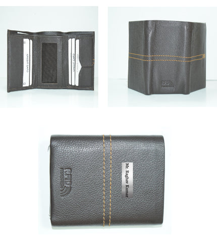 Trifold -Black Wallet