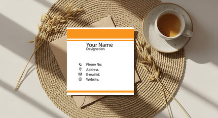 Front and back- Square bussines card