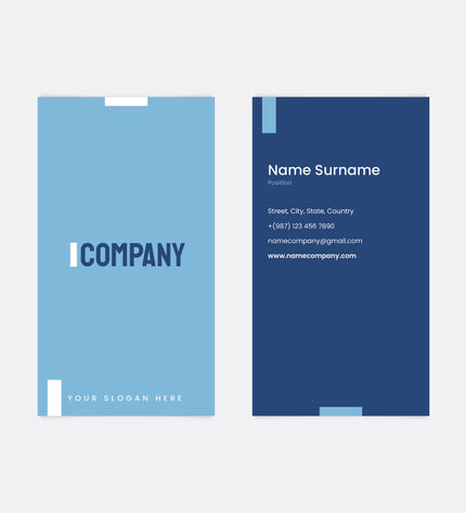 Vertical Business Cards