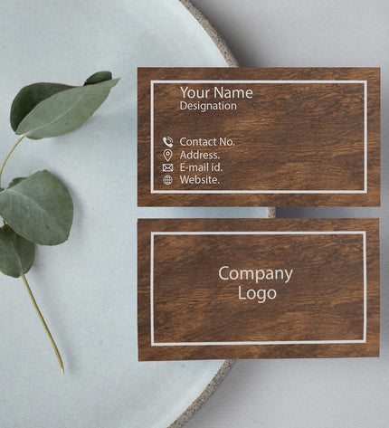Premium Card - Wooden texture