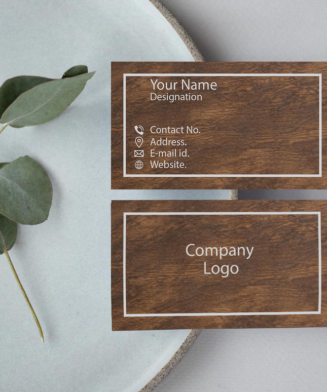 Premium Card - Wooden texture