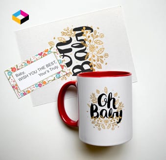 Red DuoTone Photo Mug