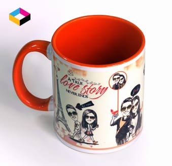 Red DuoTone Photo Mug