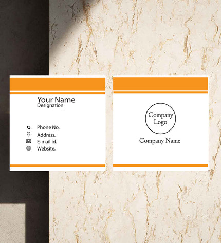 Front and back- Square bussines card