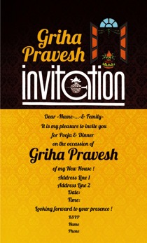 Griha Pravesh Invitations Printvenue Personalize Invitations At