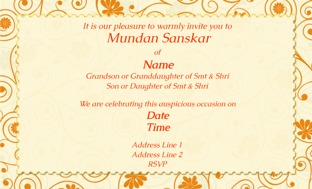 Buy Mundan Invitations in bulk | Personalized Invitations Online @Printvenue