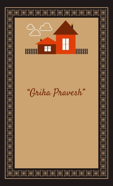 Griha Pravesh  Pravesh_home_house_house  warming ceremony_invitation